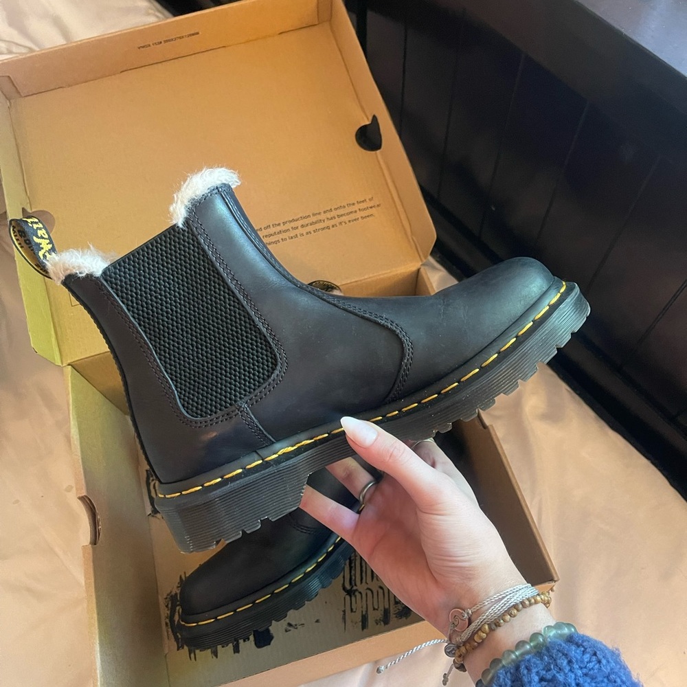 Fur Lined Chelsea Doc Martens 🍂